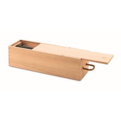 Caja de vino de madera para publicidad